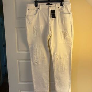 Brand New Flower Patch  White Jeans (NWT) Size 12
